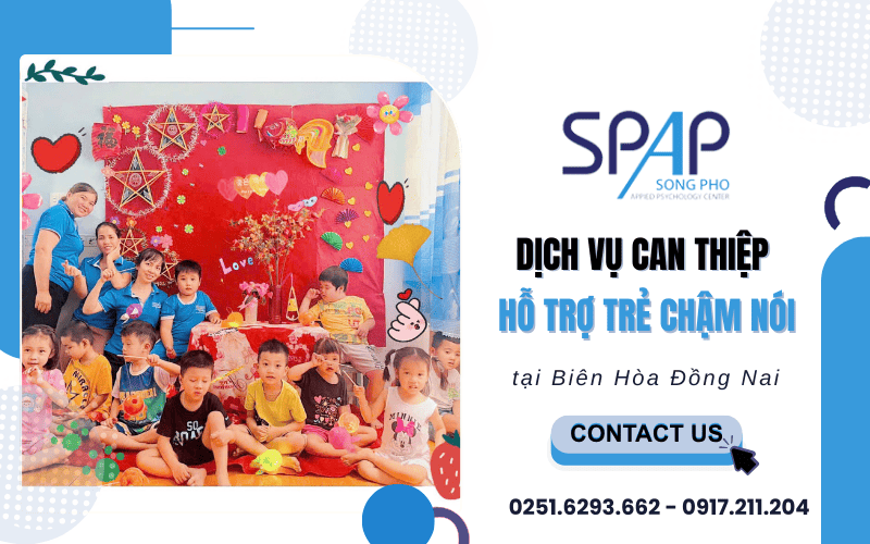 can thiệp hỗ trợ trẻ chậm nói