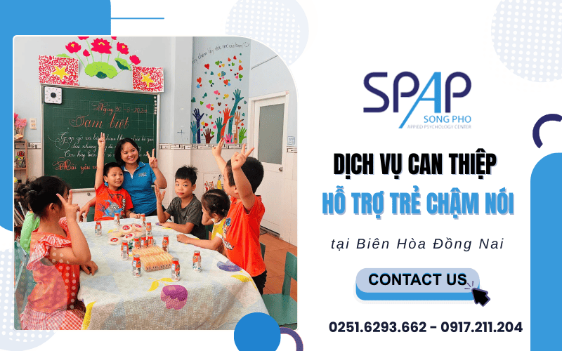 can thiệp hỗ trợ trẻ chậm nói