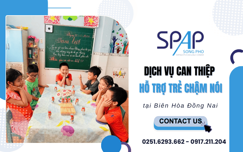 can thiệp hỗ trợ trẻ chậm nói