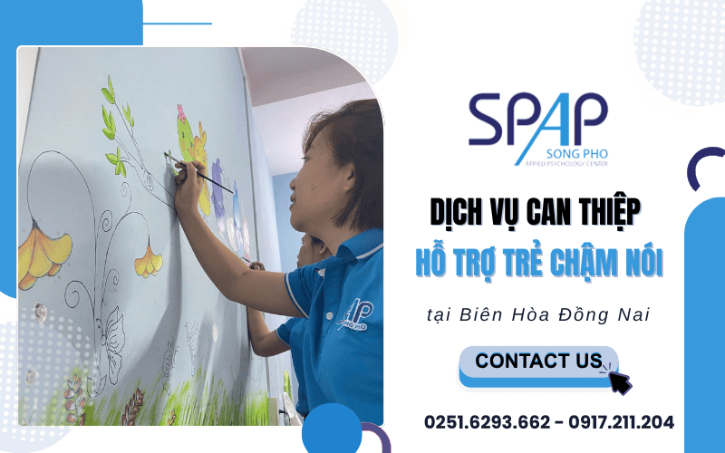 can thiệp hỗ trợ trẻ chậm nói